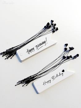 Geschenkanhänger Happy Birthday schmal